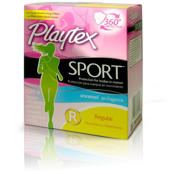Tampones Con Aplicador De Plástico Sport Regular 18 Pz