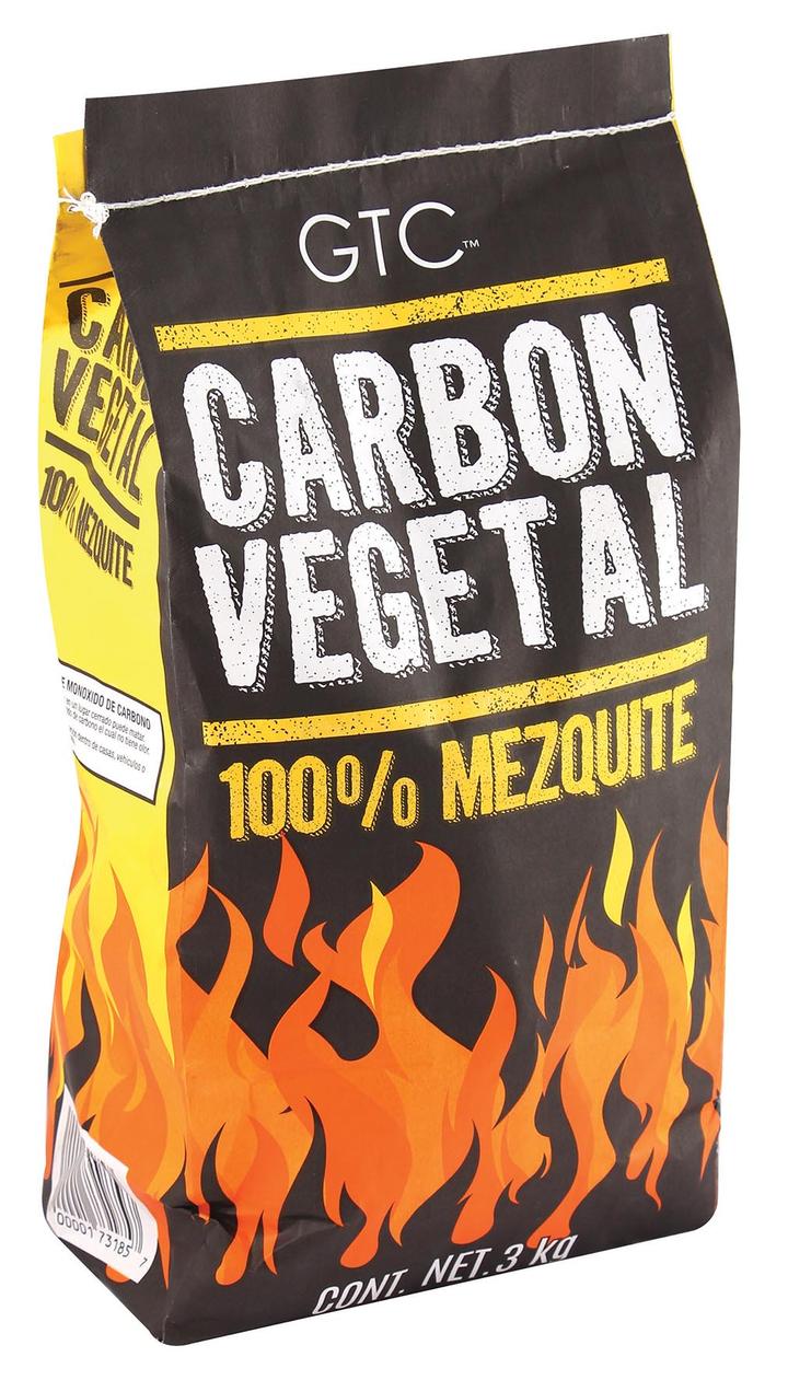 Gtc Carbón Vegetal 100% Mezquite 3 Kg 1 Pz