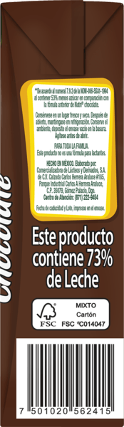 Formula Lactea Uht Chocolate 250 Ml