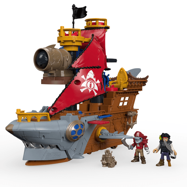 Figura De Acción Mordida De Tiburón Barco Pirata 1 Pz