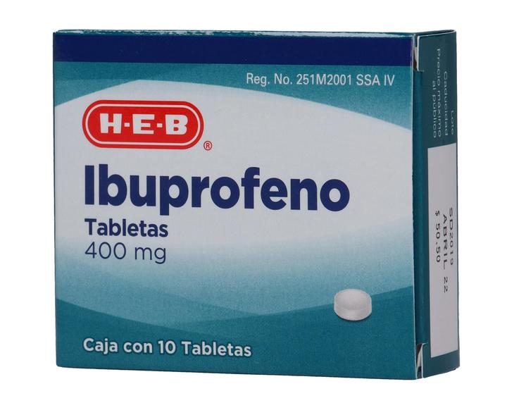 Ibuprofeno 400mg 10 Tabletas Gen 10 Pz