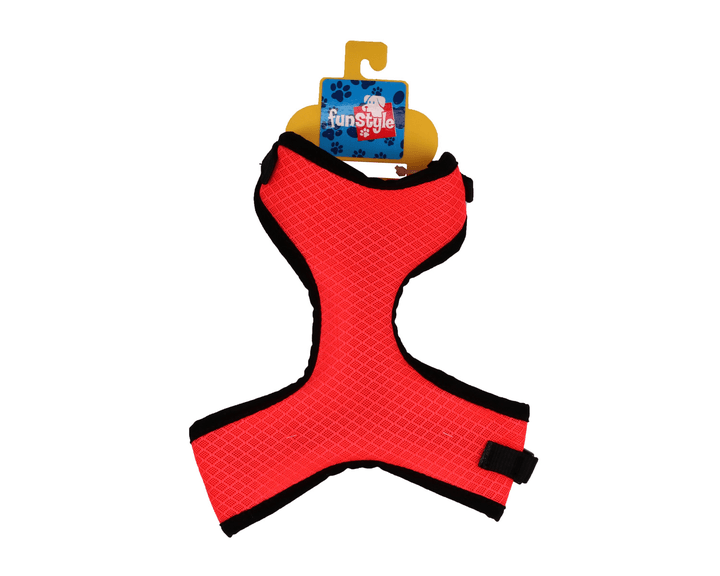 Pechera Para Mascotas Funstyle Deportiva Talla M Color Rojo Y Negro