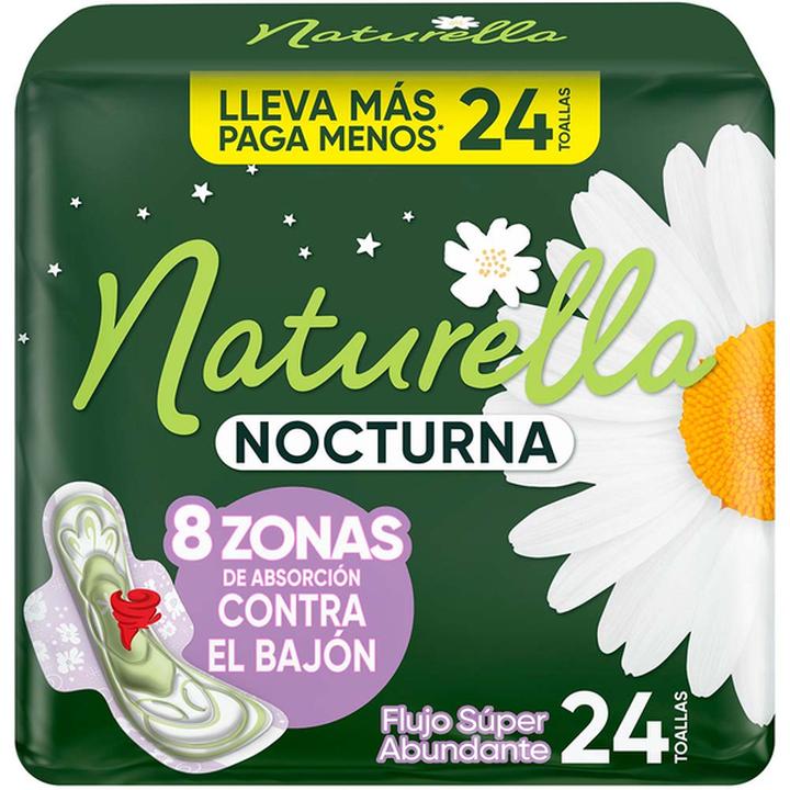 Naturella Nocturna Toallas Femeninas 24 Pz