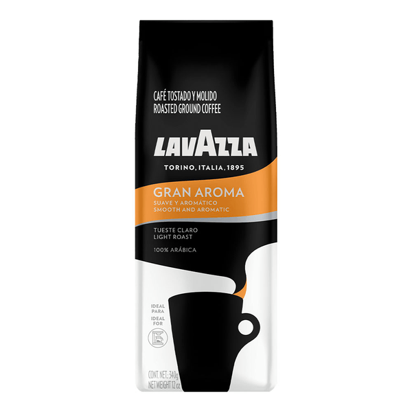 Café Molido Lavazza Gran Aroma Italiano En Bolsa 340 G