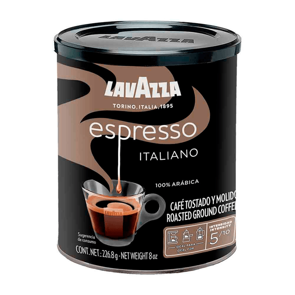 Café Molido Lavazza Espresso Italiano En Lata 226 G