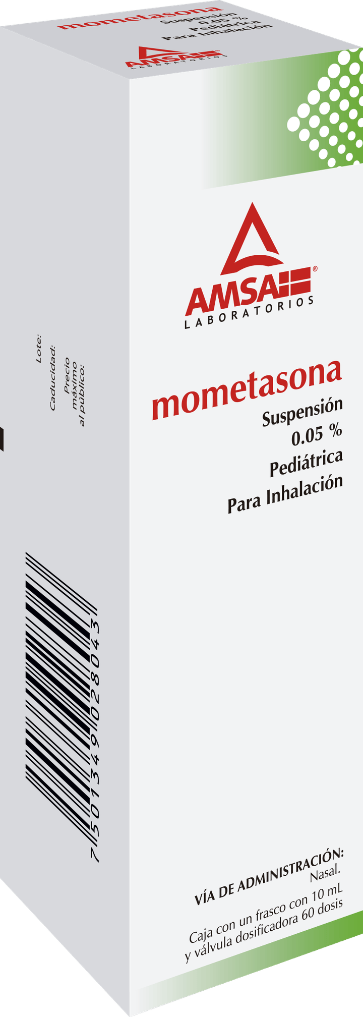 Amsa Mometasona 0.05 G Suspensión Para Inhalar 10 Ml