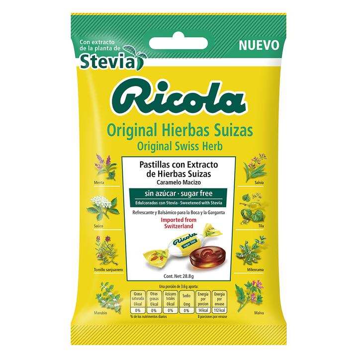 Ricola Original Hierbas Suizas 8 Pastillas 1 Pz