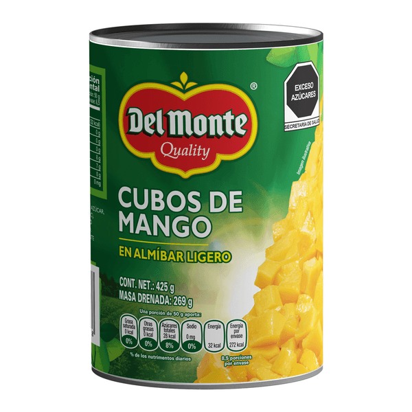 Del Monte Mango En Cubos En Almíbar Ligero 425 G