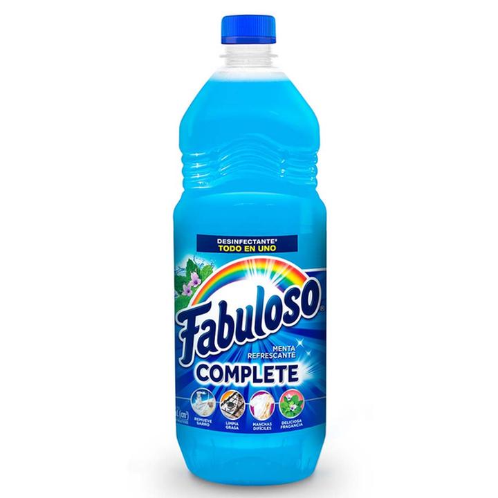 Palmolive Fabuloso Limpiador Líquido Multiusos Complete Menta Refrescante 828 Ml