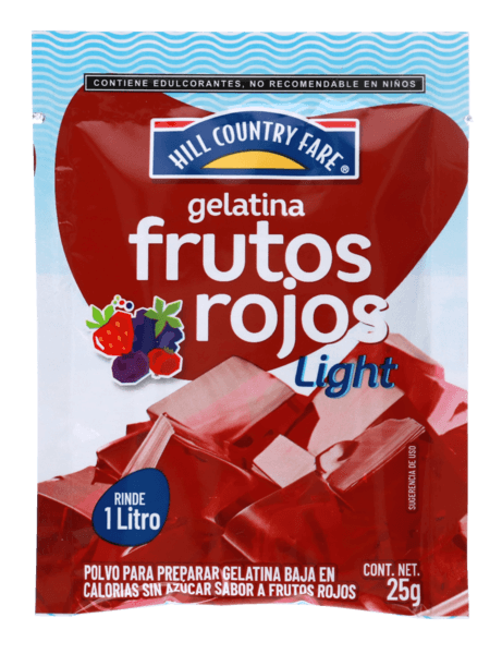 Hcf Gelatina En Polvo Light Frutos Rojos 25 G