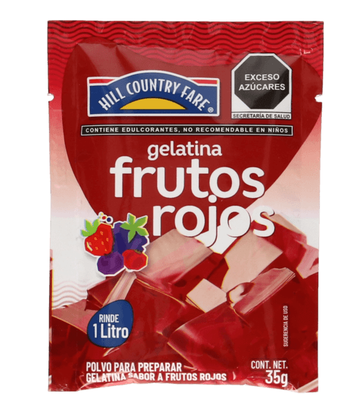 Hcf Gelatina En Polvo Frutos Rojos 35 G