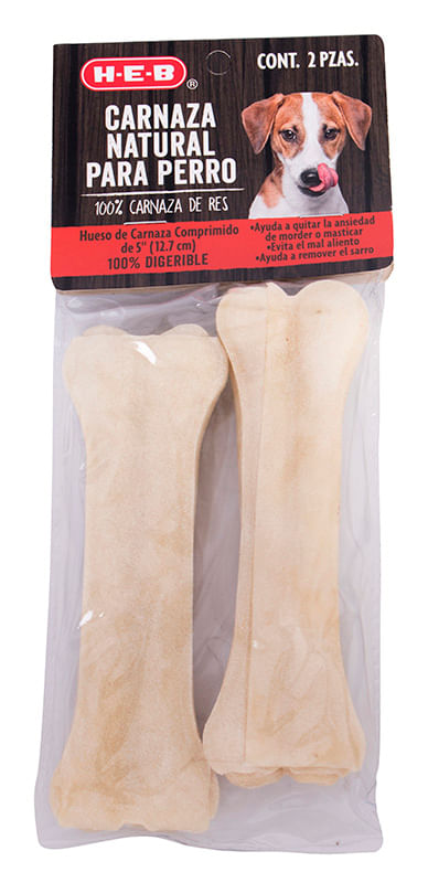 Carnaza Natural De Res Para Perro Hueso 2 Pz