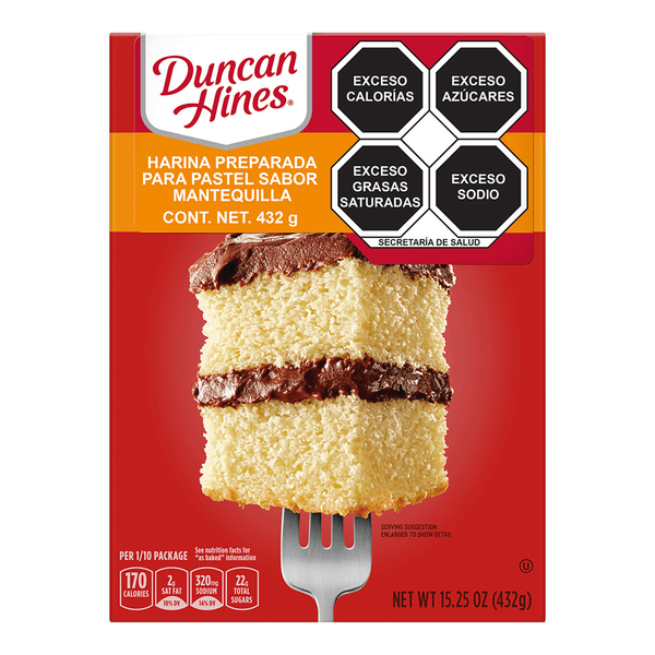 Duncan Hines Harina Para Pastel Mantequilla 468 G