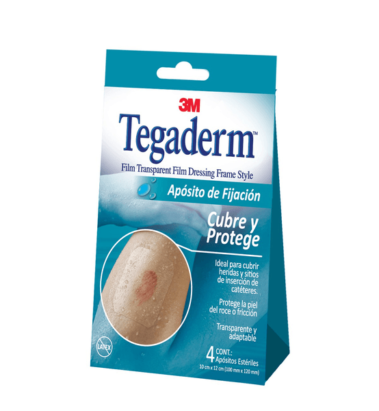 Apósito De Fijación 3m Tegaderm Impermeable Y Transparente 4 Pz