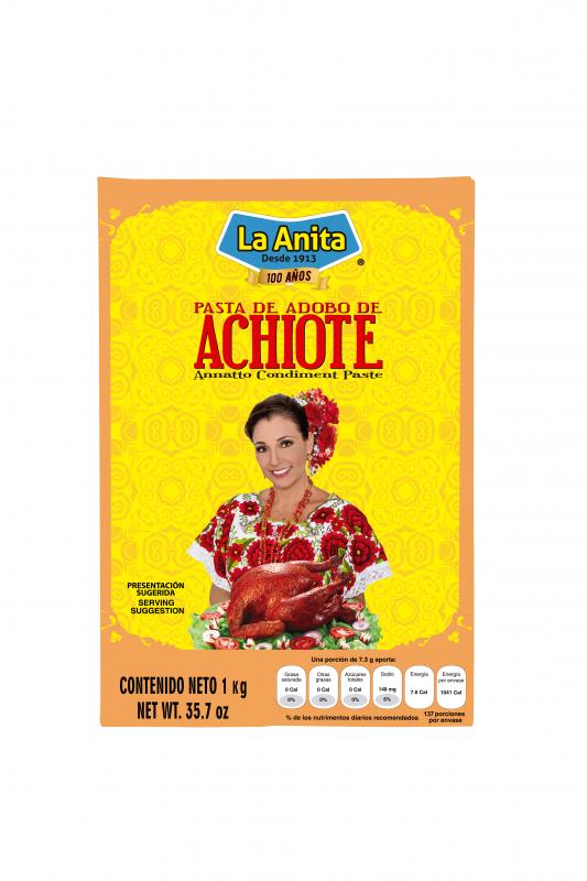 La Anita Pasta De Adobo Achiote 1000 G