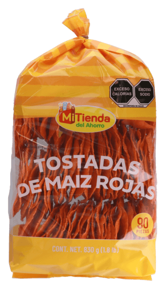 Tostadas Maiz Rojas 90 Pz