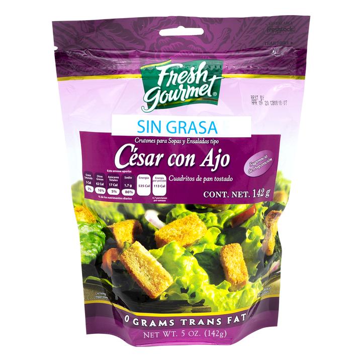 Fresh Gourmet Cruton Cesar Con Ajo Libre De Grasa 142 G