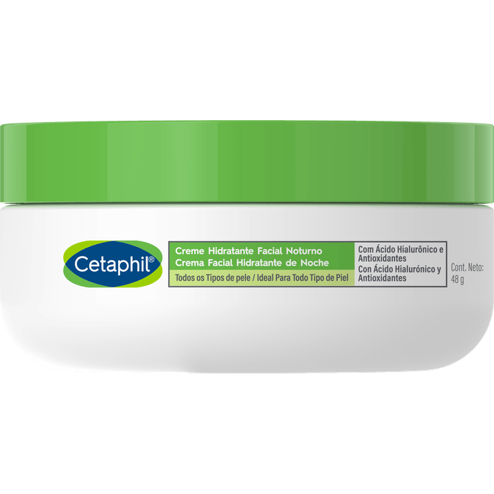 Cetaphil Crema Facial Hidratante Noche Con Ácido Hialurónico 48 G