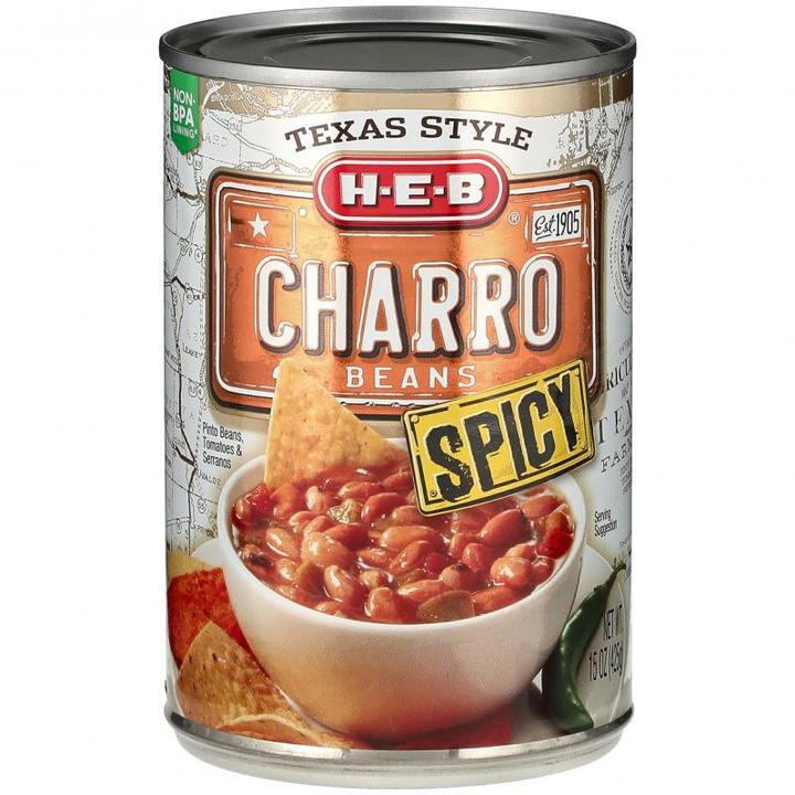 Heb Spicy Charro Beans 425 G