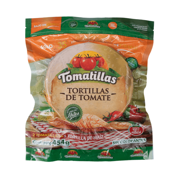 Tortillas De Maíz A Base De Tomate 454 G