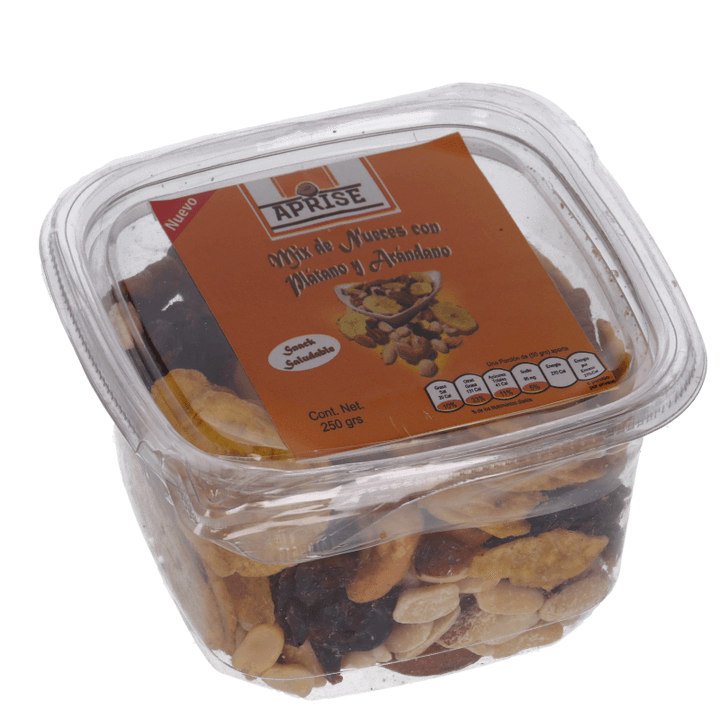 Snack Saludable Mix De Nuez Y Platano 250 G