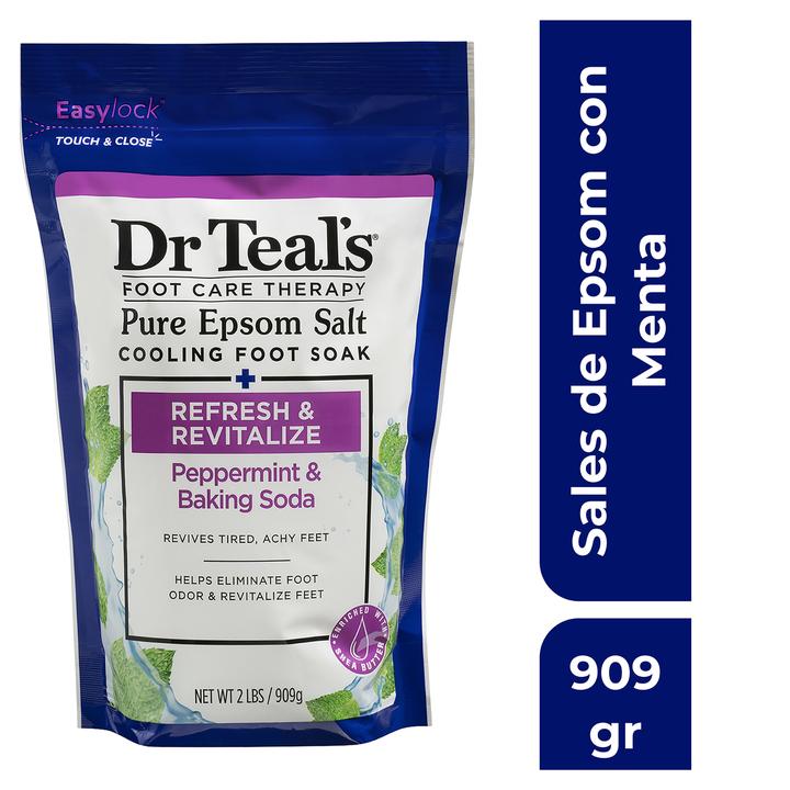 Sales De Epsom Dr. Teal'S Refresca Y Revitaliza Con Menta Y Bicarbonato De Sodio 909 G