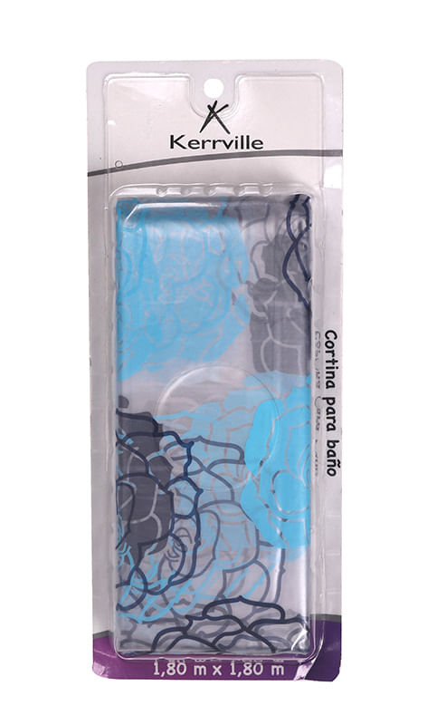 Cortina De Baño Excellence Blue Paris 1 Pz
