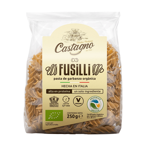 Castagno Pasta Organica De Garbanzo 250 G