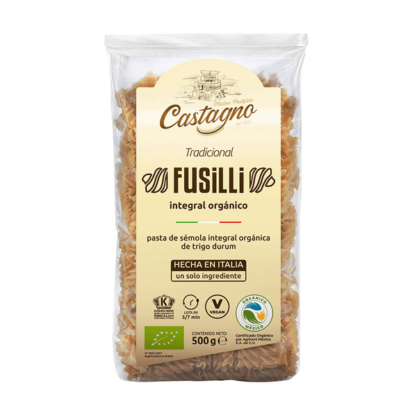 Castagno Pasta Fiusilli Integral Organico 500 G