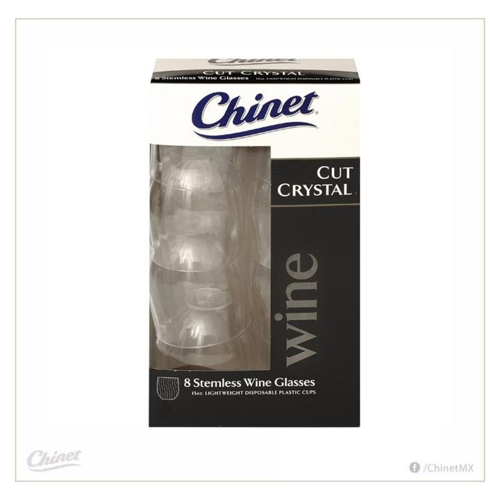 Vasos Desechables 10 Oz Cut Crystal 8 Pz