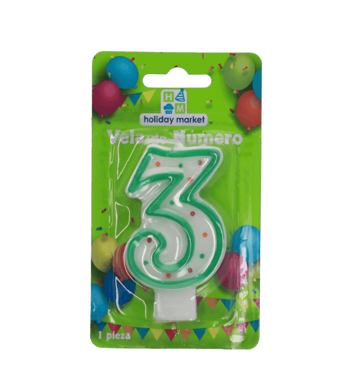 Vela Para Pastel Número 3