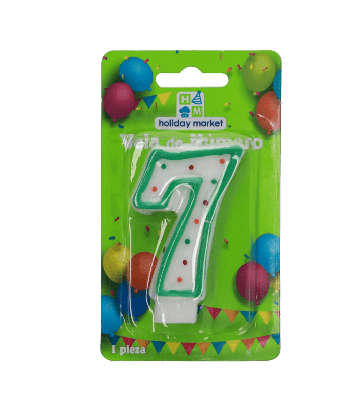 Vela Para Pastel Número 7