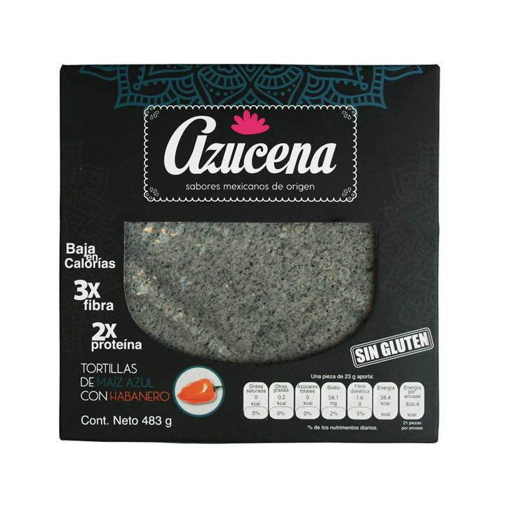 Azucena Tortilla Maíz Azul Y Habanero 420 G