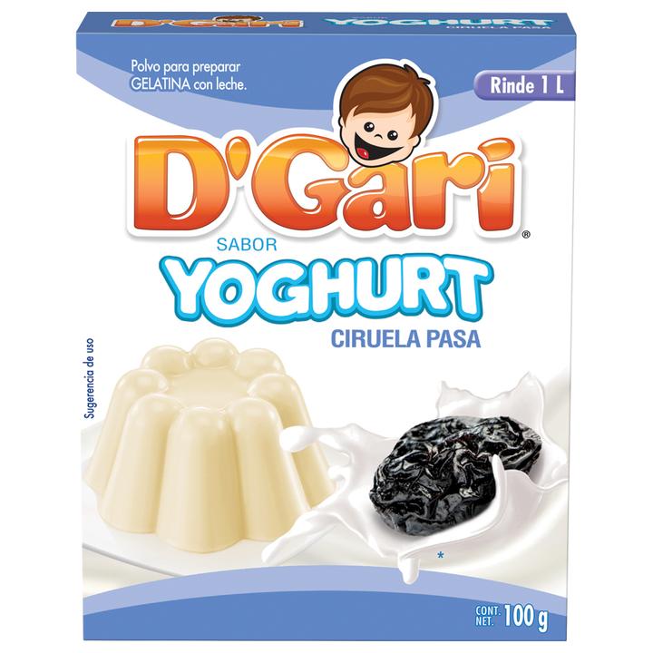 D'Gari Gelatina Yogurt Ciruela 100 G
