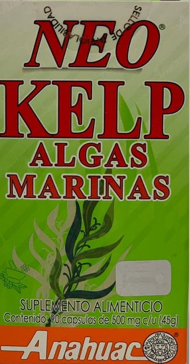 Suplemento Alimenticio Neo Kelp 500 Mg 90 Pz
