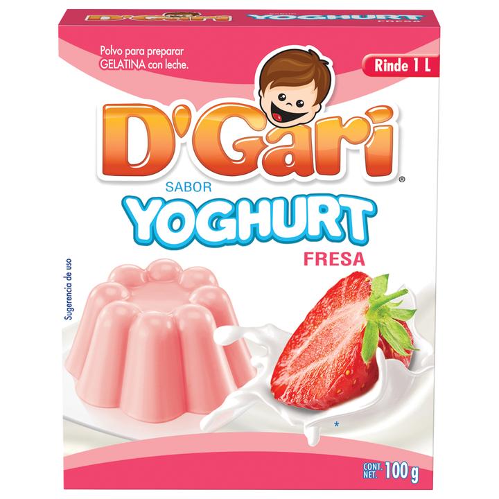 D'Gari Gelatina Yogurt Fresa 100 G