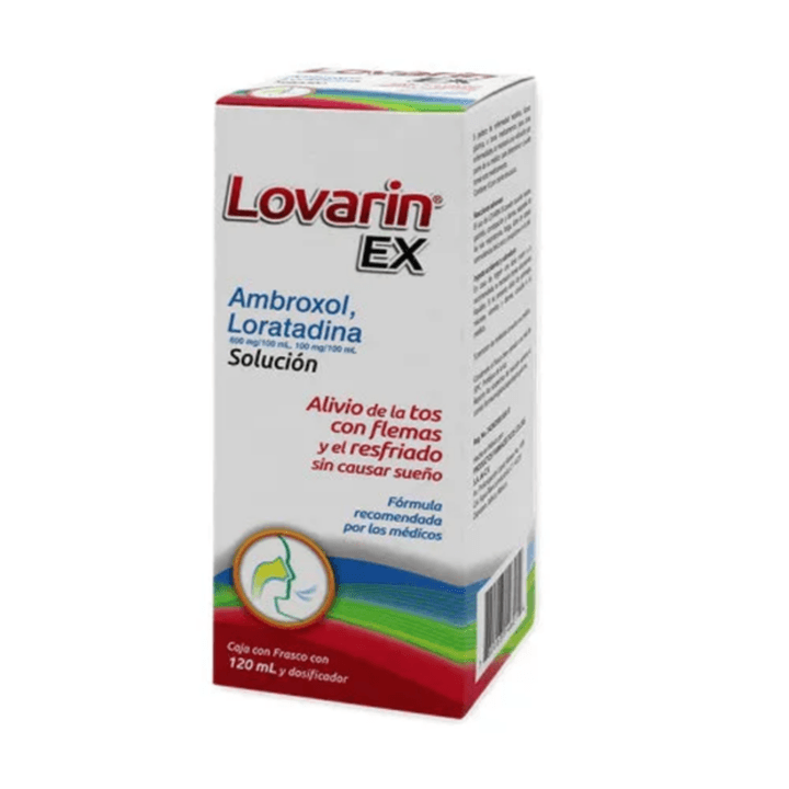 Lovarin-Ex Ambroxol Loratadina Suspensión De 120 Ml