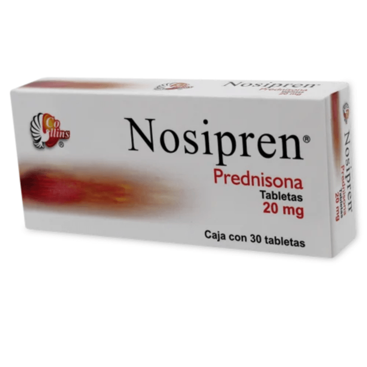 Nosipren Prednisona 20 Mg 30 Tabletas
