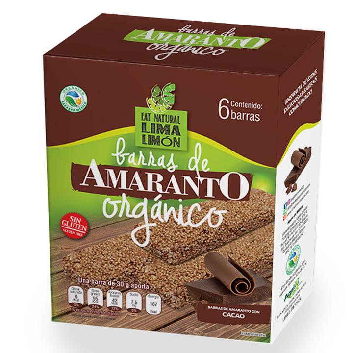 Barras De Amaranto Orgánico 180 Cj