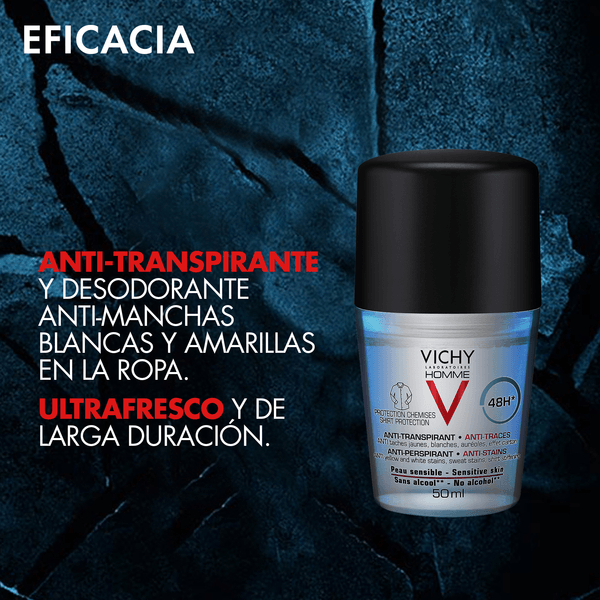 Desodorante Roll On Homme Antimanchas 48h 50 Ml