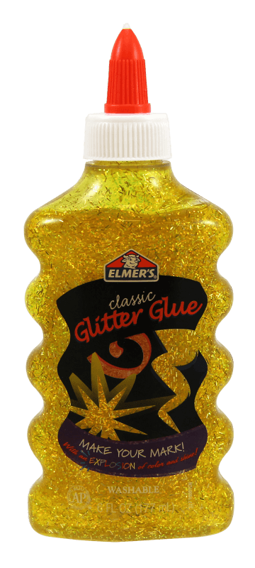 Pegamento Liquido Glitter Dorado 1 Pz