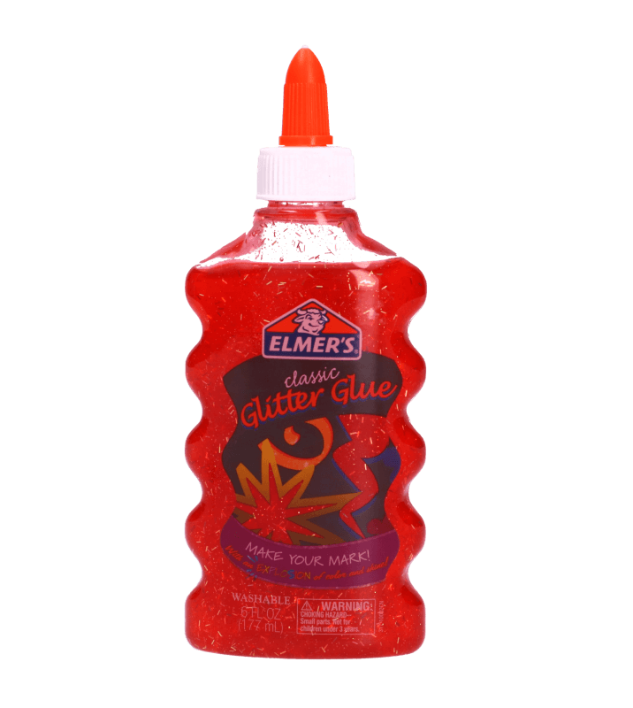 Pegamento Liquido Glitter Rojo 1 Pz