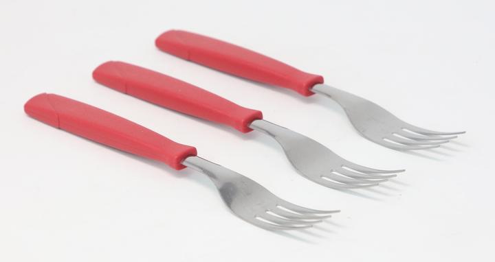Juego De Tenedores De Mesa Rojo 3 Pz