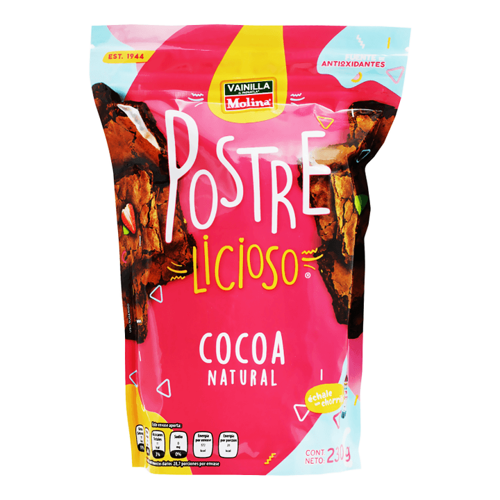 Molina Cocoa Natural En Polvo 230 G