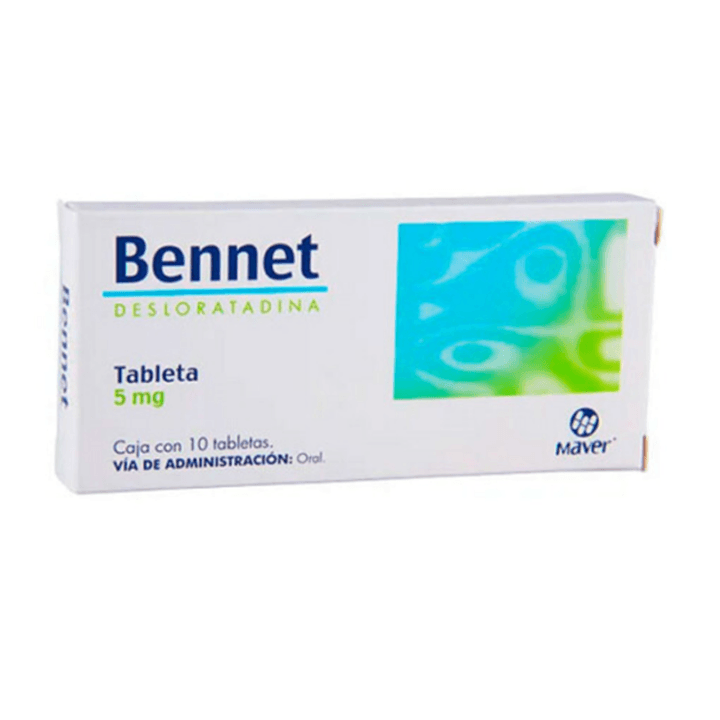 Bennet Desloratadina 5 Mg 10 Tabletas
