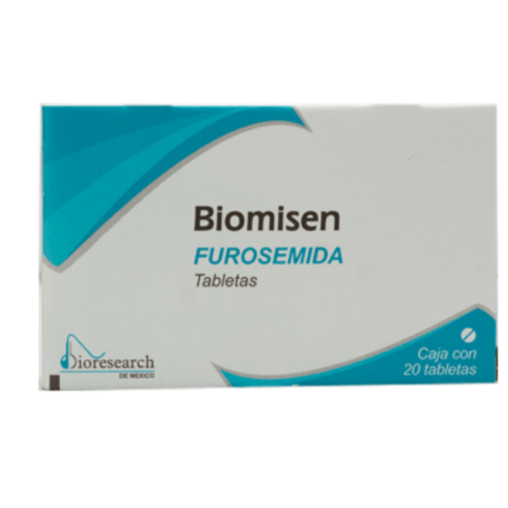 Biomisen Furosemida 40 Mg 20 Tabletas