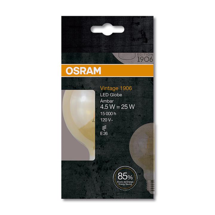 Foco Led Vintage Globe Dimmeable 4.5 W Luz Cálida