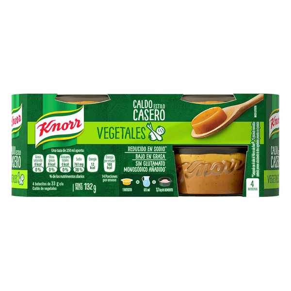 Caldos Knorr Cdo Vegetales Bote 132 G