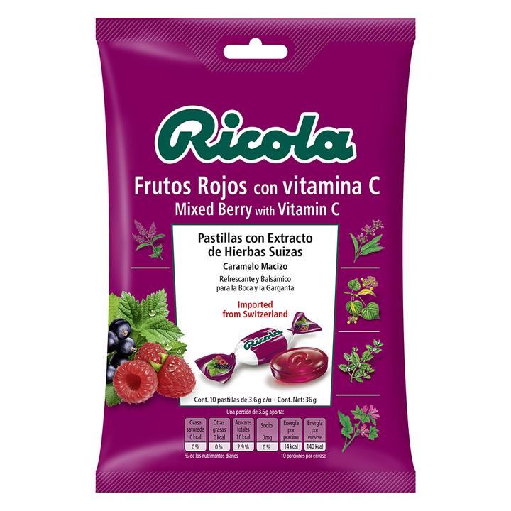 Ricola Frutos Rojos 10 Pz