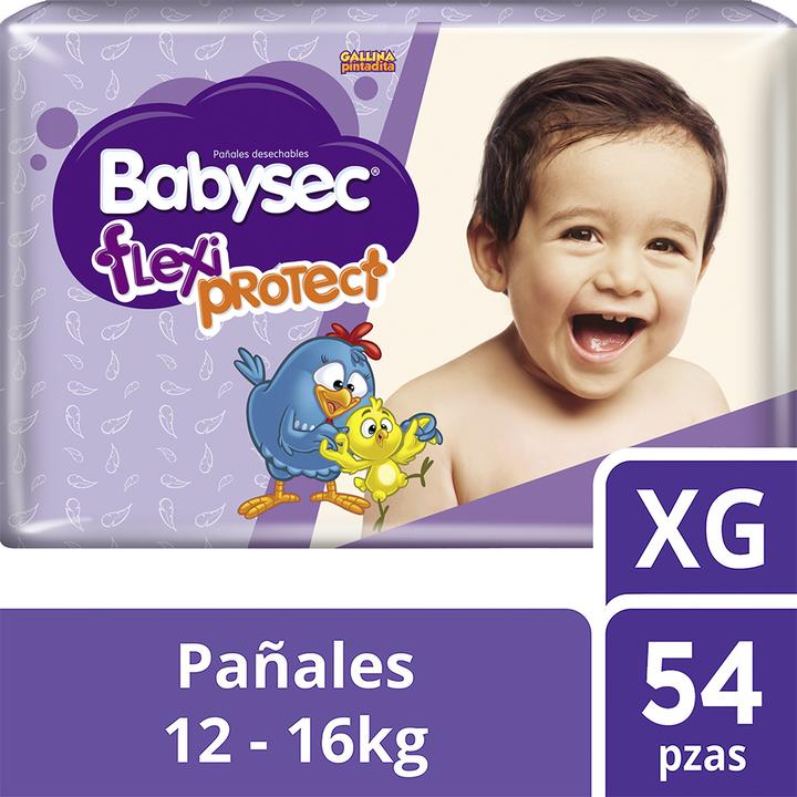 Pañales De Bebé Flexi Protect Talla Xg 54 Pz